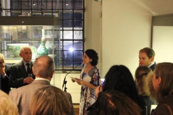 Frá opnun sýningarinnar í Breska þjóðminjasafninu