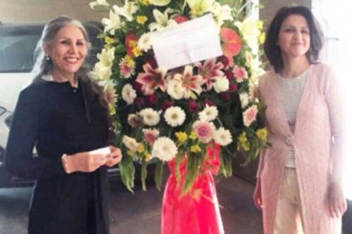 Mahvash Sabet (vinstri) og Fariba Kamalabadi (hægri) afplánuðu nýlega ótéttmætri 10 ára fangelsisvist, fyrir að hafa verið meðlimir Yaran hópsins