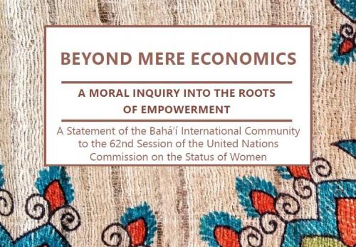 Yfirlýsing Alþjóðlega bahá'í samfélagsins fyrir ráðstefnu Sameinuðu þjóðanna um stöðu kvenna