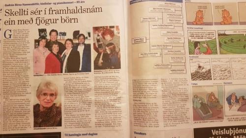 Greinin í Morgunblaðinu um Guðrúnu Birnu Hannesdóttur