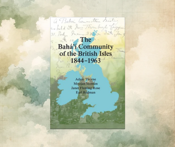Mynd af bókinni Bahá’í Community of the British Isles 1844-1963 (Bahá’í samfélag Bretlandseyja 1844-1863).