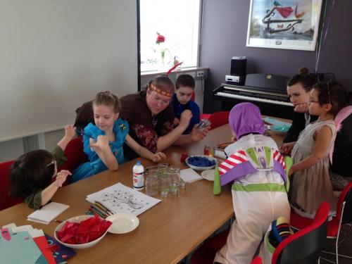 Vel var hugsað um börnin á meðan á umdæmissamkomunni stóð