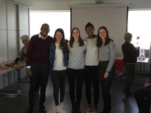 Hópnum frá New York var þakkað fyrir þeirra framlag